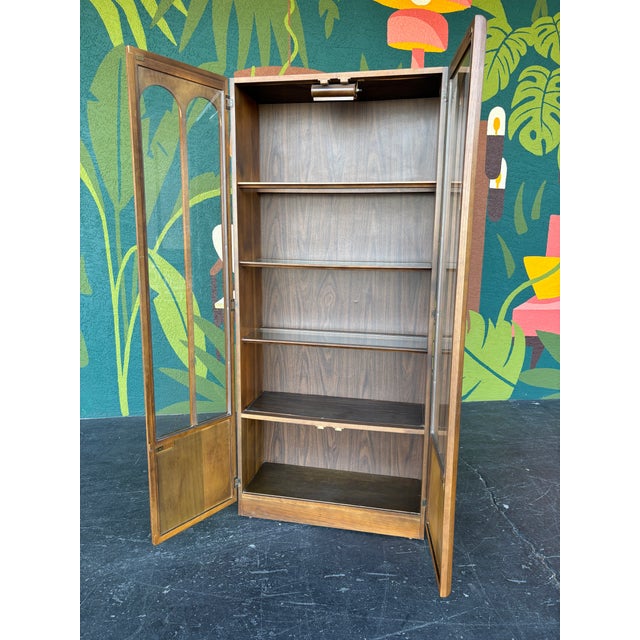 Brown Mid Century Keller Colonnade Hutch For Sale - Image 8 of 9