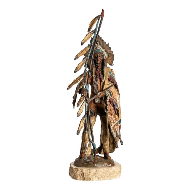 Carl Kauba, Peace, Polychrome Bronze Sculpture, 20th Century For Sale