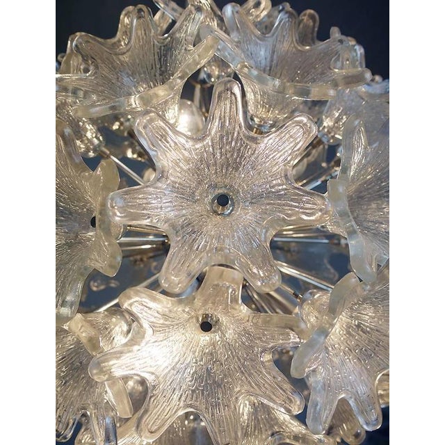 Chandelier in Murano Glass & Chrome by Paolo Venini for Veart, Italy, 1960s For Sale - Image 6 of 8