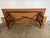 Spanish Revival Monumental Spanish Revival Style Walnut Trestle Dining Table With Hand-Hewn Top For Sale - Image 3 of 8