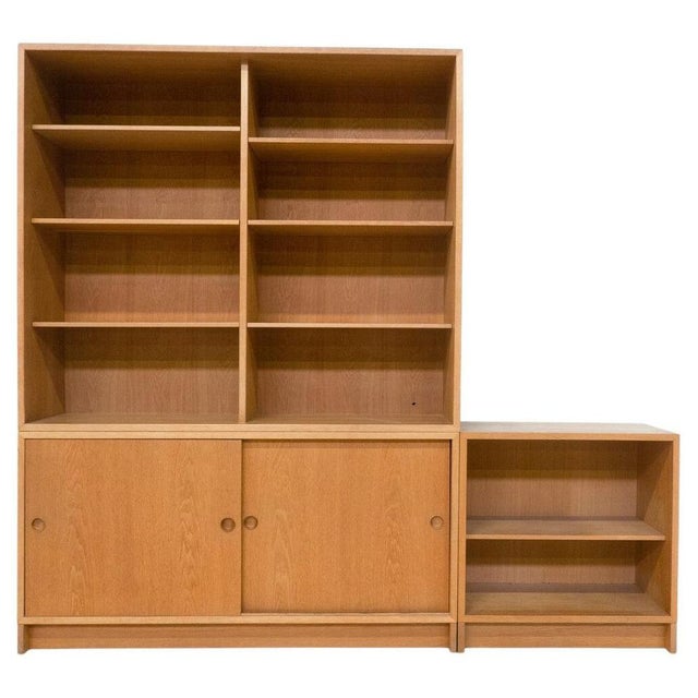 Mid-Century Modern Wall Unit attributed to Borge Mogensen, Denmark, 1960s For Sale - Image 11 of 11