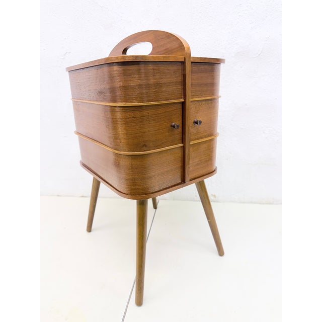 Mid-Century Modern Danish Sewing Box, 1960s For Sale - Image 10 of 10