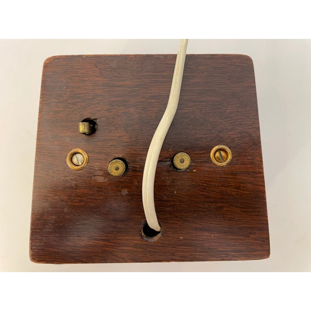 Wood 1950s General Electric Table Clock in Wood For Sale - Image 7 of 12