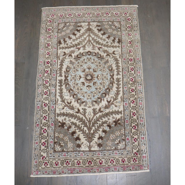 Persian Formal Persian Tabriz Small Rug rug no.j5090 For Sale - Image 3 of 6