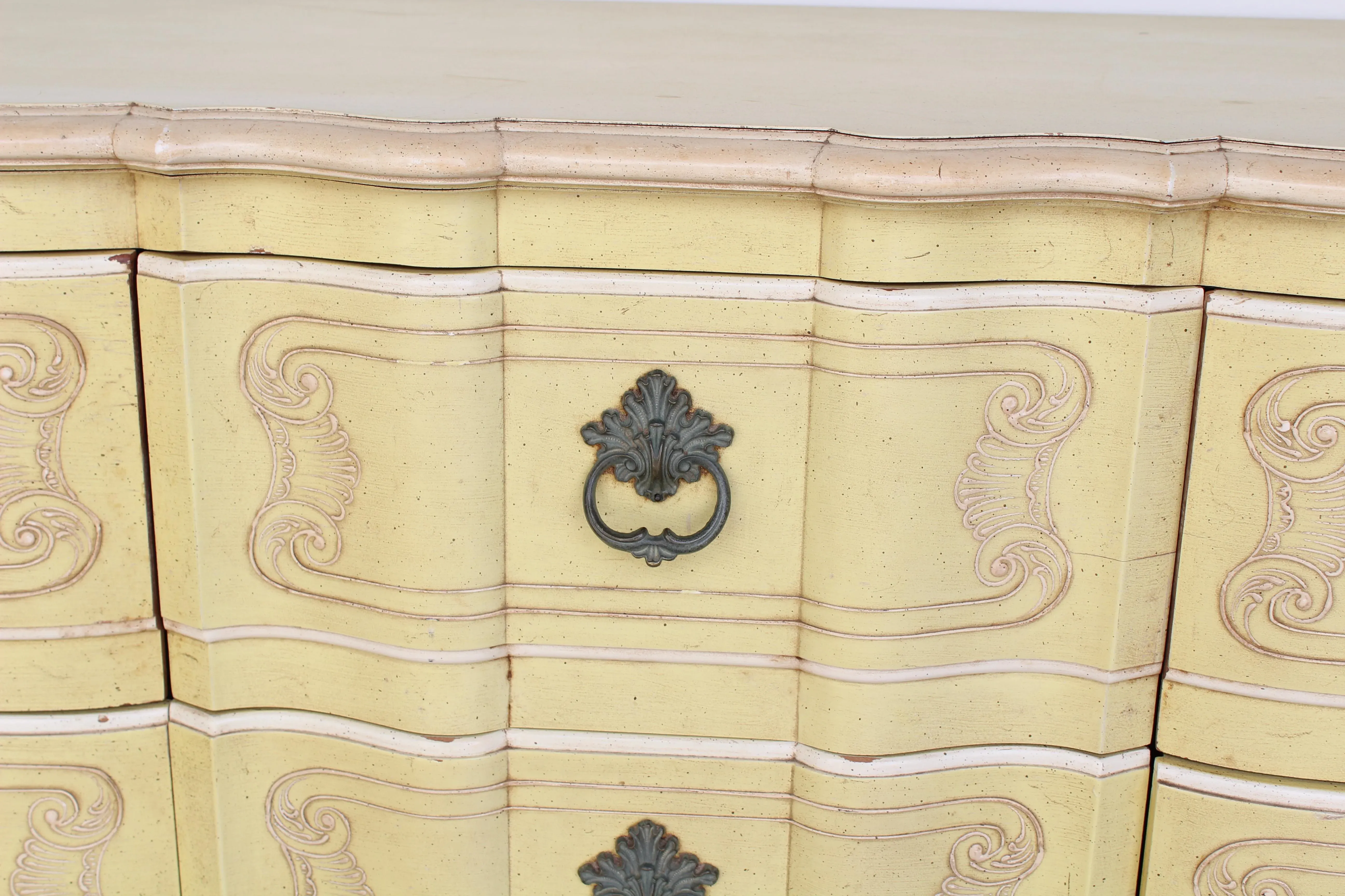 Late 20th Century Vintage Canary Yellow John Widdicomb Dresser