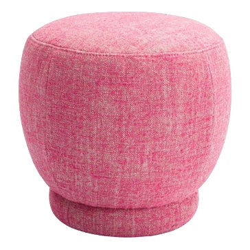 Zveva Round Pouf in Beech by Popus Editions For Sale