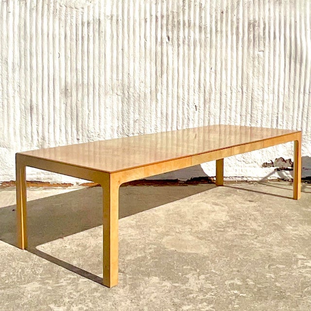 Vintage Boho Henredon Burl Wood Dining Table Chairish