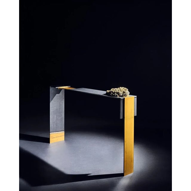 Pyrite Console Table 1 by Brajak Vitberg For Sale - Image 4 of 8