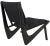Wood NOIR Boomerang Chair, Charcoal Black For Sale - Image 7 of 8
