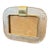 1990s Barovier Style Art Deco Murano Glass and Brass Horizontal Picture Frame For Sale