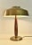 Rare Swedish brass and beech table lamp mad by Böhlmarks Lampfabrik in the late 1930´s, designed by Harald Notini. The...