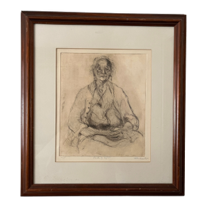 1980s Helen Frank, Signed, a/P, Framed 19" Wide X 21" High