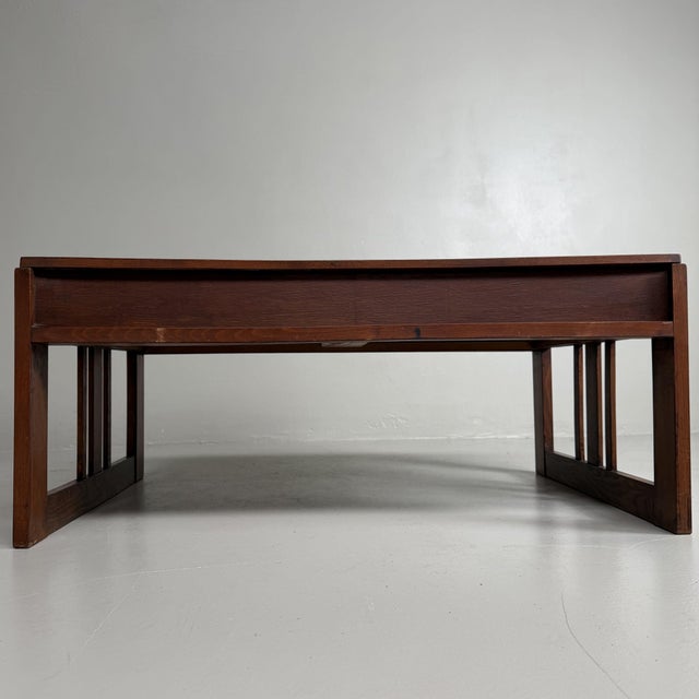 Low Japanese Chabudai Writing Table with Drawers, 1920s For Sale - Image 11 of 12