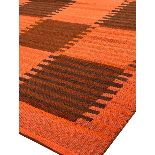 2020s Scandinavian Reversible Over Dyed Rug For Sale In Washington DC - Image 6 of 7