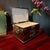 Vintage Chinese Chinoiserie Oriental Rosewood & Brass Jewelry Box, Silk Lining For Sale - Image 4 of 10