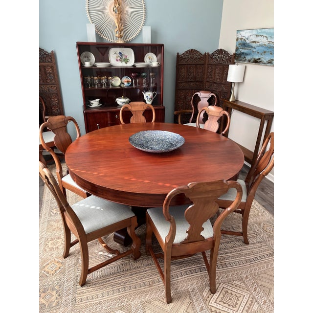 Cherry Dining Table and 8 Chairs From the Early 1900’s For Sale - Image 9 of 10