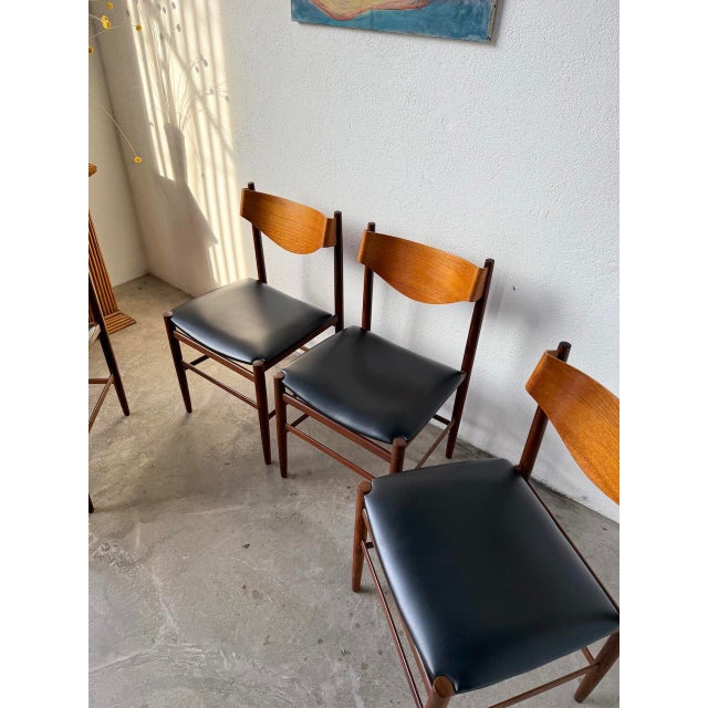 Black Italian Chairs by Gianfranco Frattini, 1960s, Set of 4 For Sale - Image 8 of 18