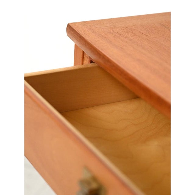 Brown Bedside Table by Kerstin Hörlin-Holmquist for Nordiska Kompaniet, 1960s For Sale - Image 8 of 12