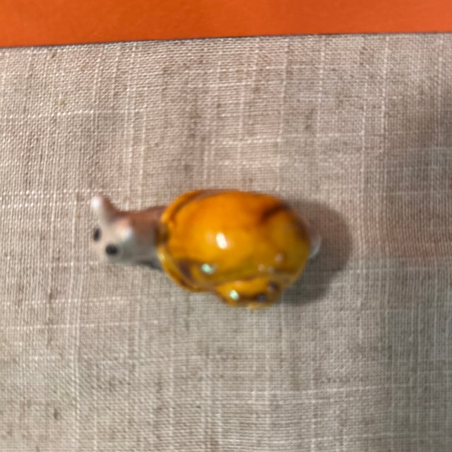 Figurative Vintage Ceramic Snail Figurine For Sale - Image 3 of 8