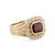 Not Yet Made - Made To Order Garnet Wedding Engagement Ring | Garnet & Cz Bridal Promise Ring | 925 Silver Gemstone Ring Us 7 For Sale - Image 5 of 5