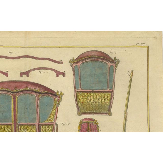 Antique French Four-Door Berlin Carriage, 1771 For Sale - Image 6 of 11