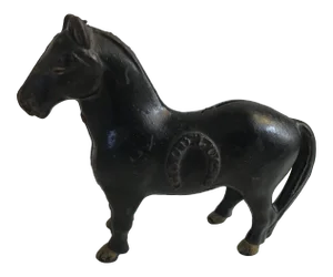 Antique Late 19th Century Cast Iron Horse Still Bank