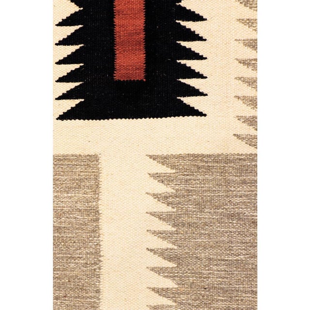 Tribal Pasargad Home Navajo Mocha Wool Area Rug, 8' 0'' X 10' 1'' For Sale - Image 3 of 5