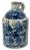 American Very Rare Antique American 1 Gallon Size Blue Spongeware Decorated Stoneware Spirits Jug - Circa 1900 For Sale - Image 3 of 12