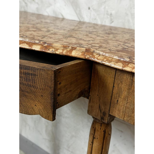 Vintage Art Deco Console Table in Walnut, 1930 For Sale - Image 4 of 14