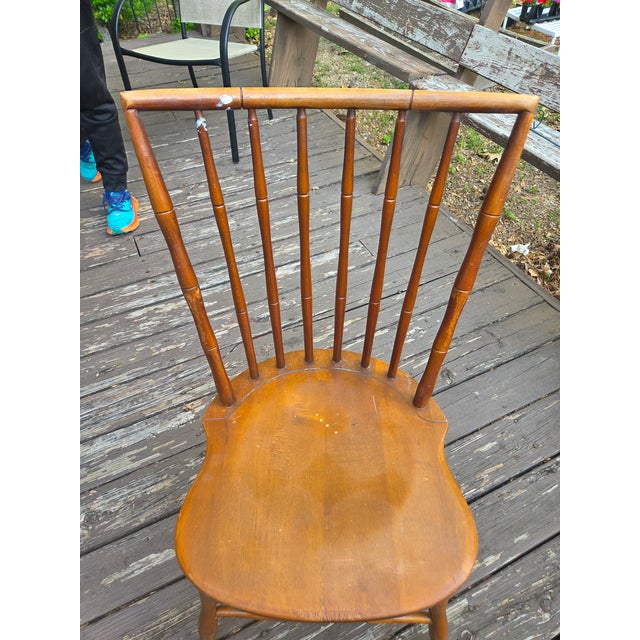 Traditional Mid 19th Century Handmade Colonial Dining Chair For Sale - Image 3 of 4