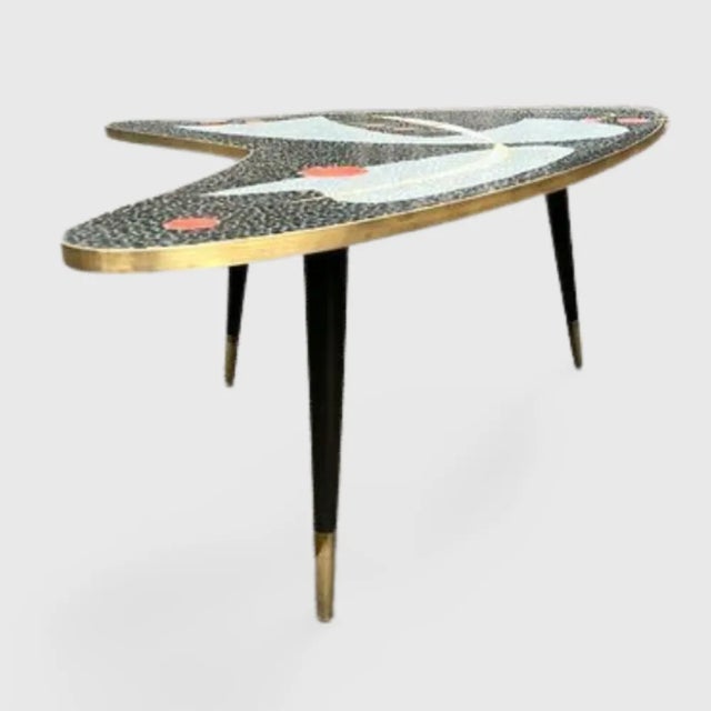 Mosaic Coffee Table attributed to Berthold Müller, 1950s For Sale - Image 8 of 8