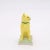An unusual yellow glazed cat, Gallé style, 19th century England.
