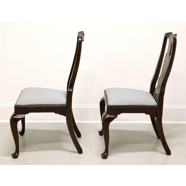 Henkel Harris 110s 29 Solid Mahogany Queen Anne Dining Side Chair - Pair For Sale In Charlotte - Image 6 of 12