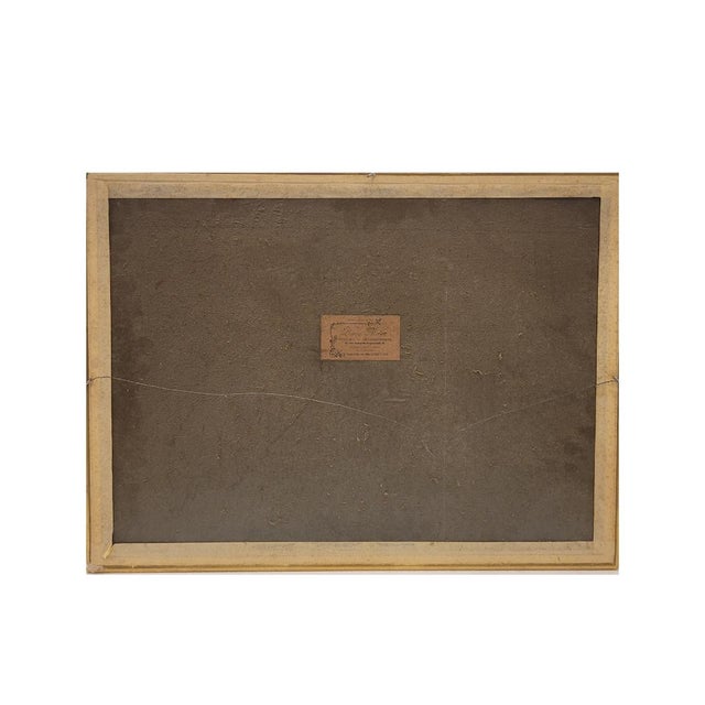 Watercolor “Landscape in blue”, s. XX – France Extraordinary watercolor made in the 20th century, in French territory....