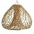 Contemporary Rattan Java Drop Pendant Light Large For Sale