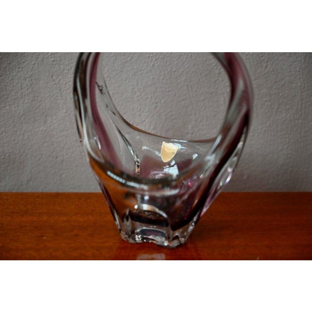 Vintage French Crystal Bowl from Bayel, 1950s For Sale - Image 9 of 9