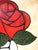 Avi Ben Simhon Monumental Modernist Red Rose Painting For Sale - Image 4 of 14