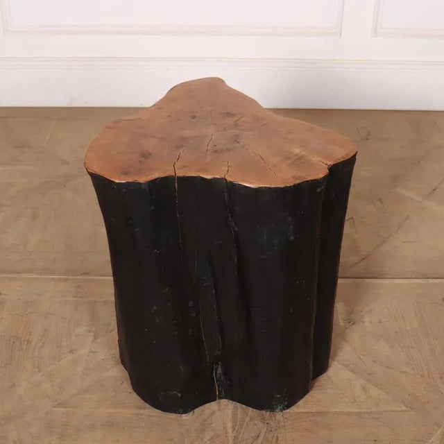 Primitive Lychee Side Table For Sale - Image 3 of 4