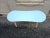 Mid-Century Modern Coffee Table in White Lacquered Wood with Blue Formica Top by Gio Ponti, 1950s For Sale - Image 3 of 6