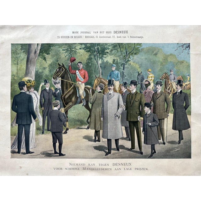 Art Deco Advertising Lithograph, 1930s For Sale - Image 5 of 12