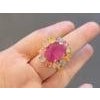 Bochic "Orient" Red Ruby & Multi Color Sapphire Cocktail Ring, 18K Gold & Silver For Sale - Image 16 of 18
