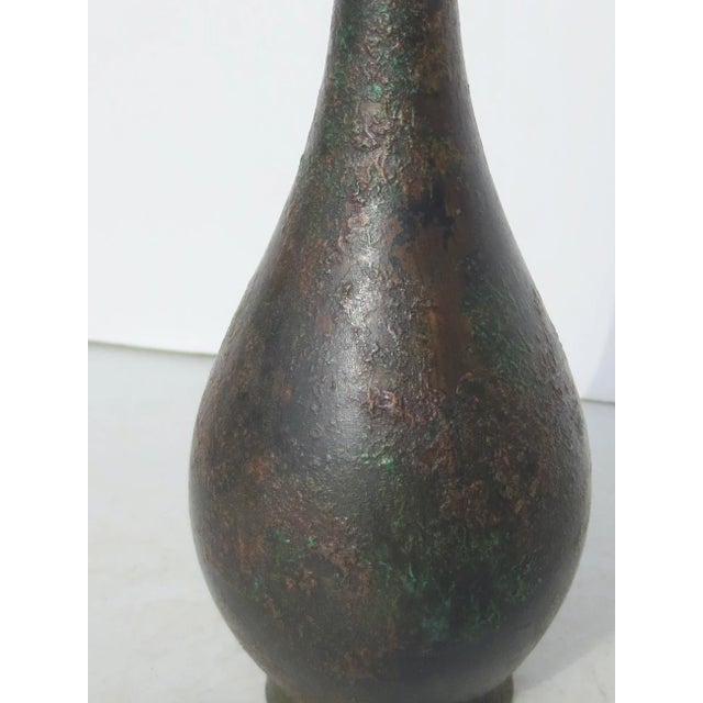 1970s 1970s Japanese Bronze Vase For Sale - Image 5 of 7