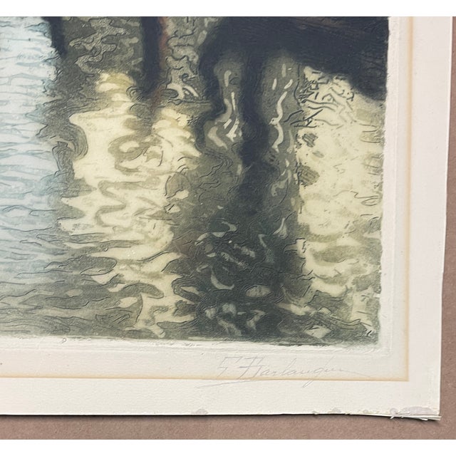 Traditional Gabriel Antoine Barlangue Venice Cana Etching For Sale - Image 3 of 6