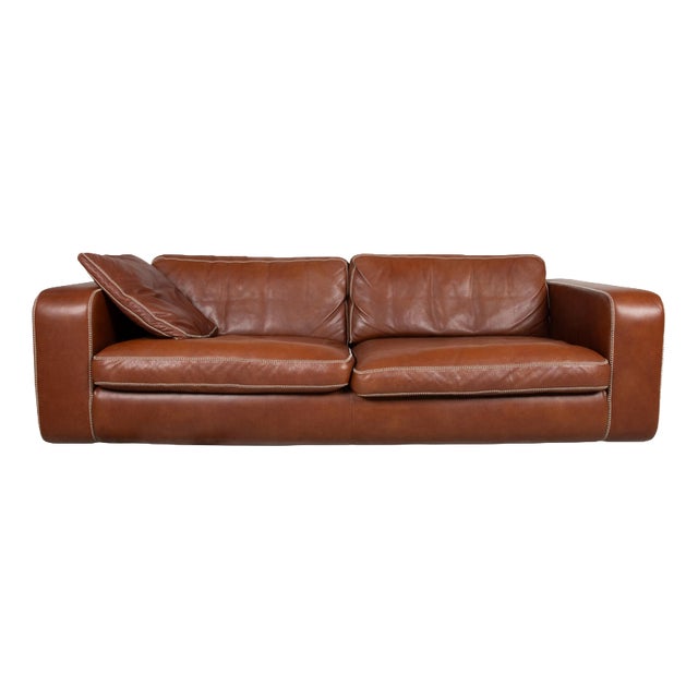 Three-Seater Leather Sofa from Machalke Valentino For Sale