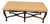 Vintage French Country Style Upholstered Bench – Carved Wood Frame For Sale