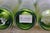 6 Chinese Emerald Green Blown Glass Graduated Tubular Torpedo Bud Vases 4" to 8" For Sale - Image 12 of 13