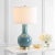 Light Blue Ceramic Table Lamp - 27.5' H For Sale - Image 4 of 6