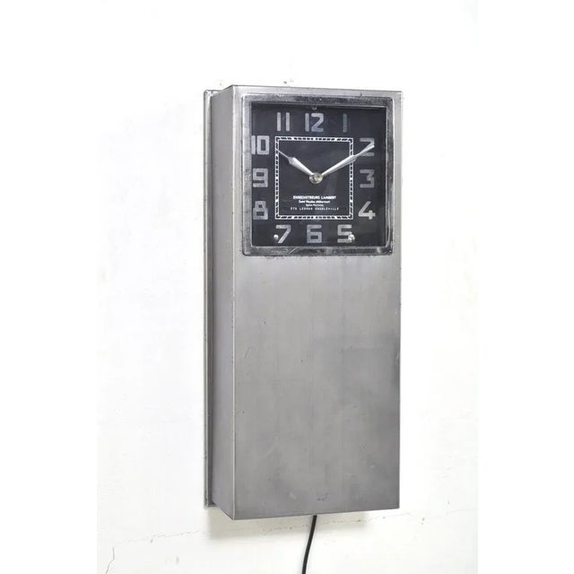 Vintage Wall Clock from Enregistreurs Lambert, 1950s For Sale - Image 10 of 10