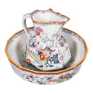 1880's Antique Dressing Room Washbowl
