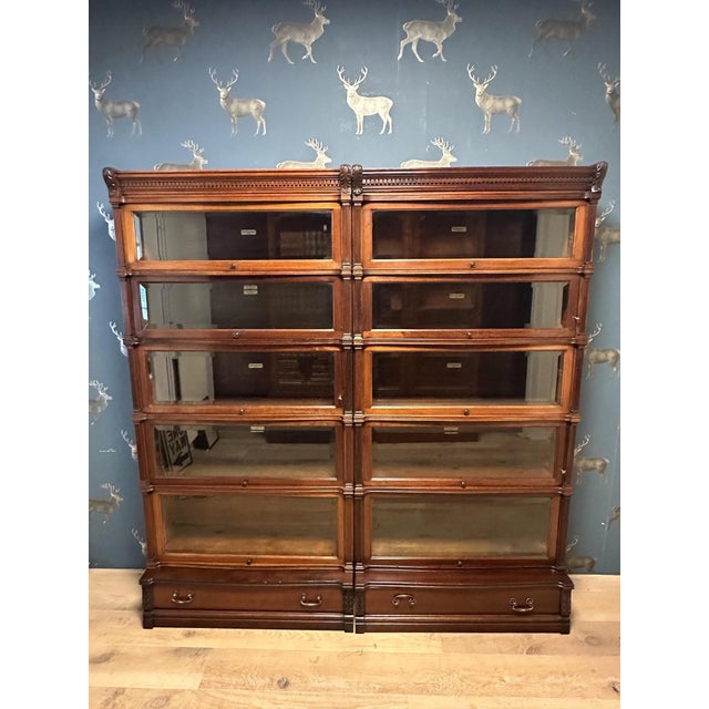 Mahogany Bookcase from Globe Wernicke, 1890s For Sale - Image 17 of 17